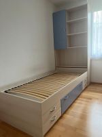 Bett inkl. Lattenrost und Regal