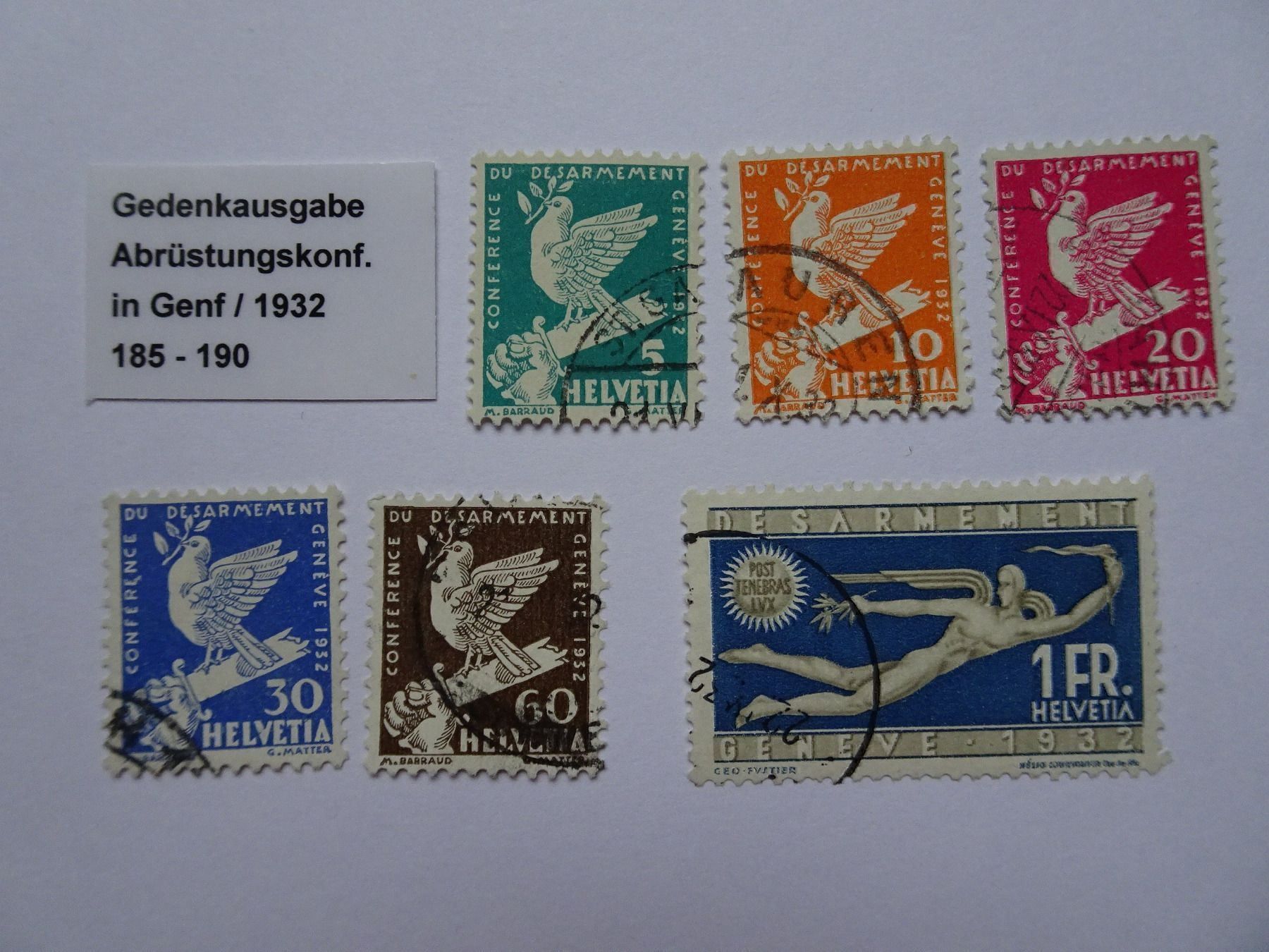Alle Briefmarken: 1932 – Gebraucht aus Aadorf von Chnorli-Furz