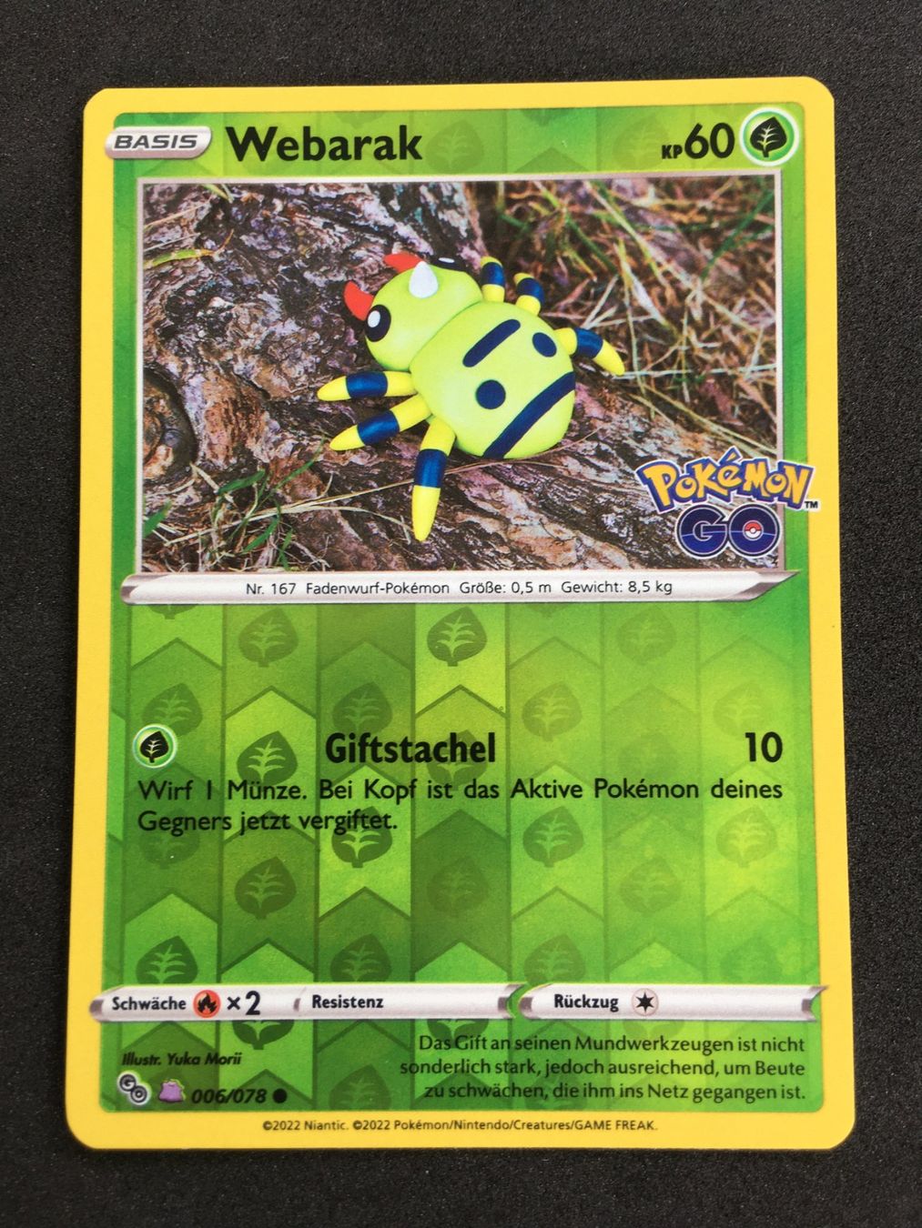 Pokémon Carte collezionabili: Pokémon Go - Webarak / Ditto - PGO 006 - DE – Nuovo (secondo la descrizione) da St.Gallen venduto da Punktchen01