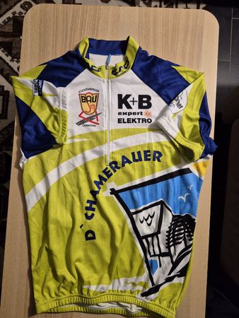 D'Chamerauer Radtrikot, Gelb/Blau, Gr. M