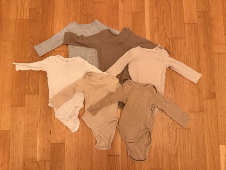 Lot de 6 body manches longues