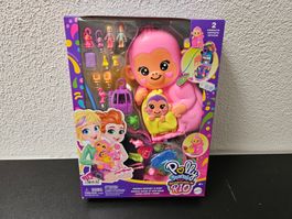 Neu - Mattel - Polly Pocket Mama Monkey & Baby