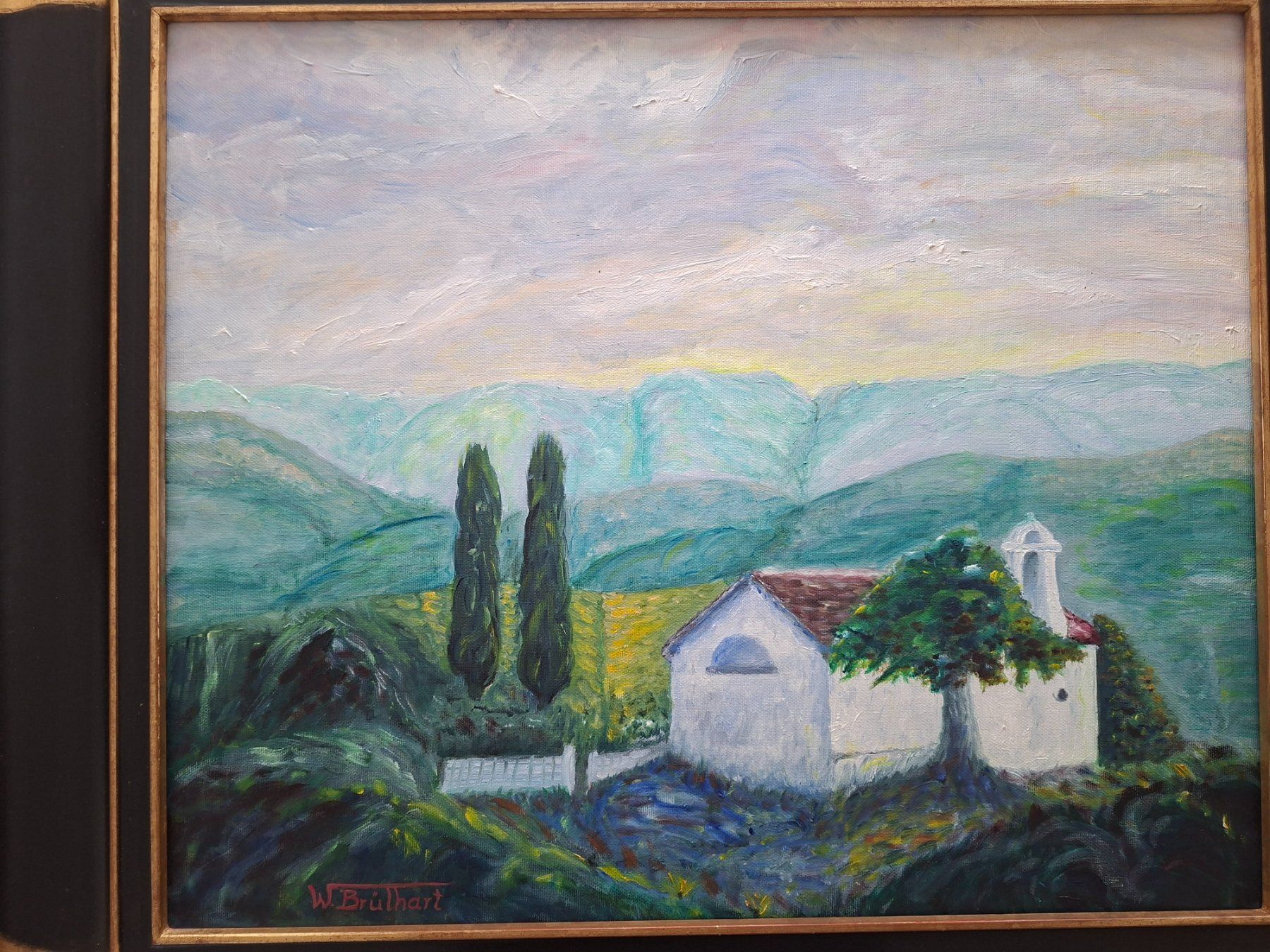 Tableaux: Landschaftsgemälde. W. Brülhart. – D'occasion à Goldach par armando_r 2