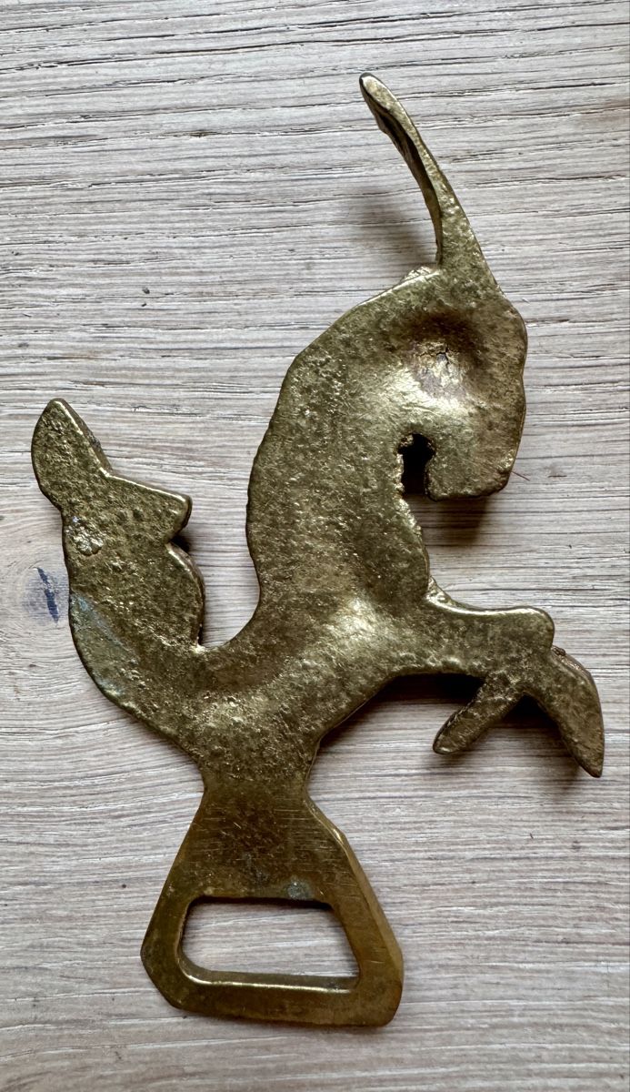 Apribottiglie & Tappi per chiusura: Vintage Messing Flaschenöffner Steinbock – Usato da Rothrist venduto da Luckywinner 1