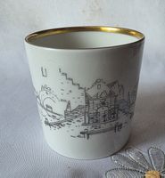 Expresso Tasse unterteller Porzellan Motiv Schloss Wildegg
