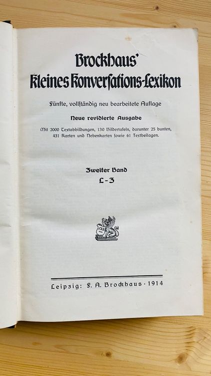 Livres: Brockhaus aus dem Jahr 1914 – D'occasion à Illnau par Breaki 1