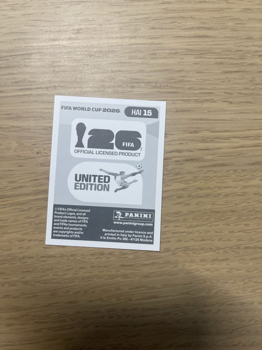 Sticker: Panini FIFA WC HAI 15 – Nuovo (secondo la descrizione) da Lausanne 26 venduto da mar_2ldv 1