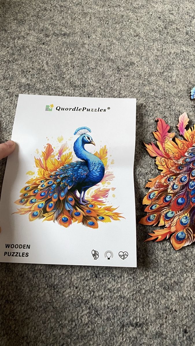 Puzzle: Holzpuzzle mit Pfau-Motiv – Nuovo (secondo la descrizione) da Wila venduto da anr_7hd7 1