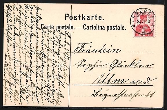 Cartoline postali: Arenenberg, Panorama, Schloss Arenenberg – Usato da Berlin venduto da bartko-reher 1