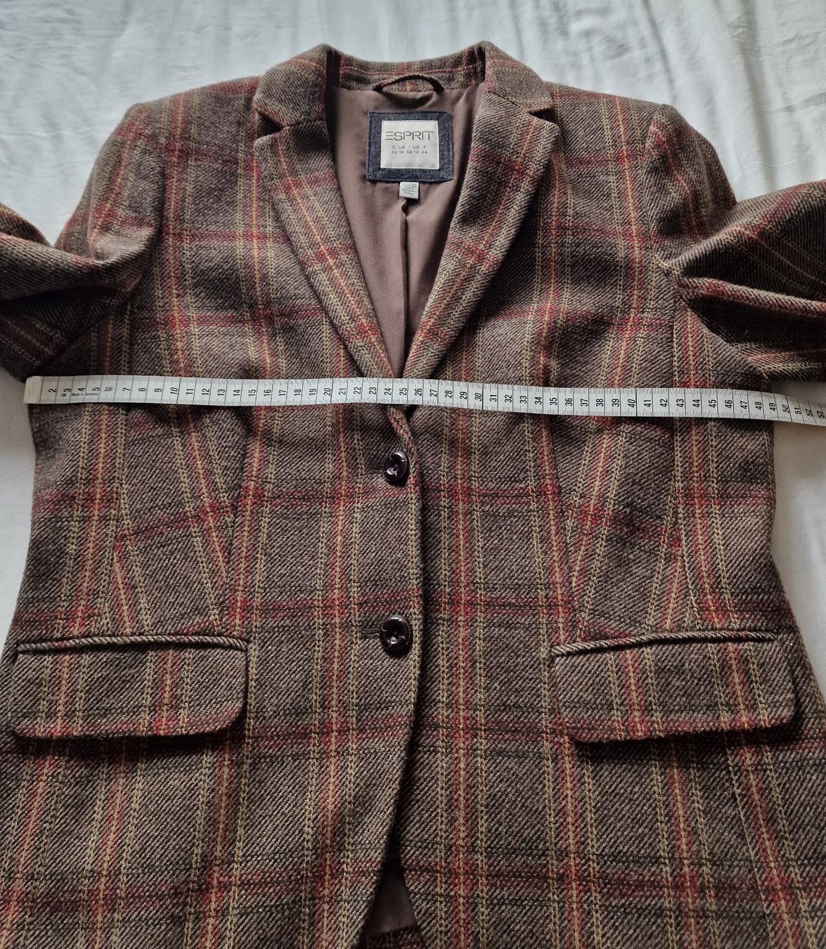 Esprit Jacken: Damen Blazer kariert mit Ellbogenpatch ESPRIT,  Gr.42 – Gebraucht aus Münchenstein von strolch001 5