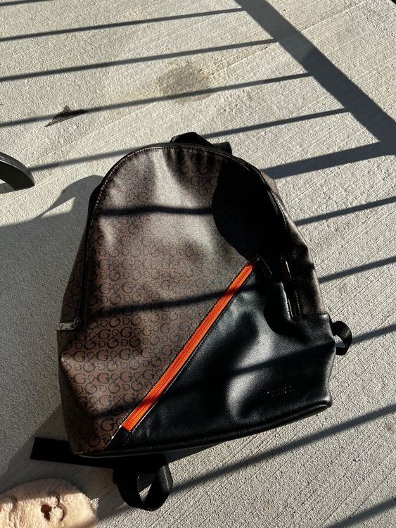 Guess Zaini: Guess Rucksack, schwarz-braun – Difettoso da Riehen venduto da ann_76jw