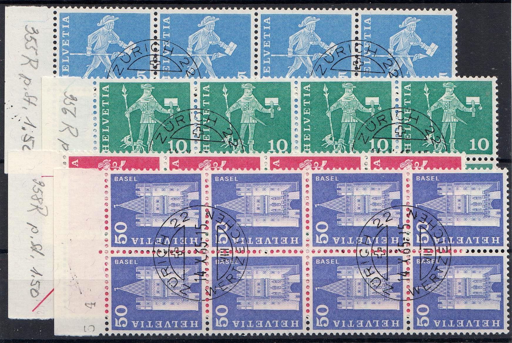 1964: Rollenmarken-Bautenserie: SBK 355RL/363RL - mit Gummi (Gebraucht ...