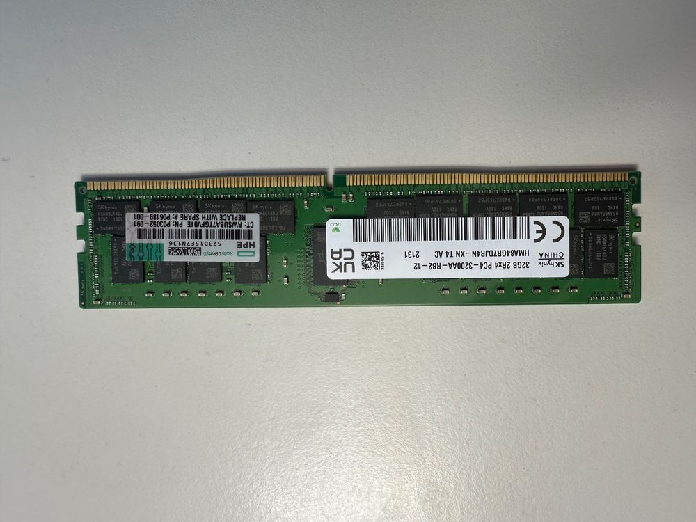 2xSK hynix 32GB 2Rx4 PC4-3200AA-R DDR4 Registered Server-RAM | Kaufen ...