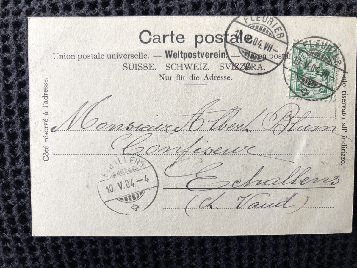 Cartes postales: Ansichtskarte Fleurier – D'occasion à Näfels par fritzjk 1