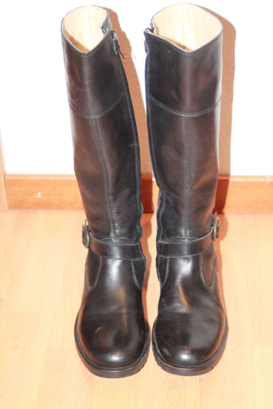 Schuhe für Mädchen: schwarze hohe Lederstiefel 38 – Gebraucht aus Wenslingen von Strick4Alpaca 1