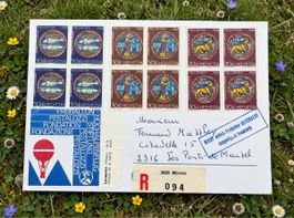Enveloppe philatélique Pro Patria 1968 avec timbres