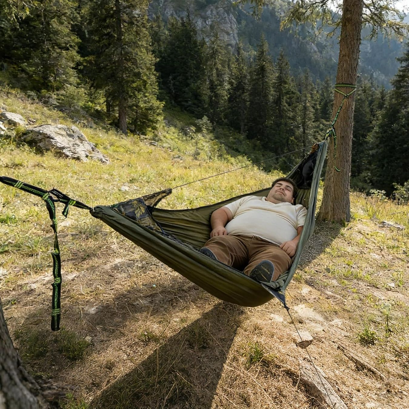Amache: Camping Hängematte mit Moskitonetz & Isomatte – Nuovo e nell'imballaggio originale da Suhr venduto da SchnapperCH 1
