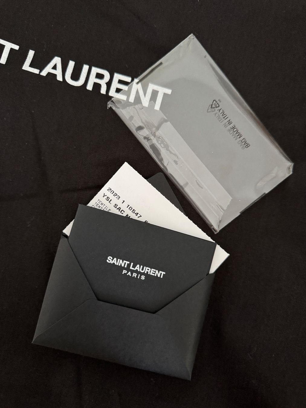 Saint Laurent Borse: Saint Laurent Rive Gauche Tote Bag Black/White – Nuovo e nell'imballaggio originale da Aristau venduto da Evelinik 3