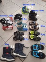 Lot chaussures 19.5 à 25 10 paires