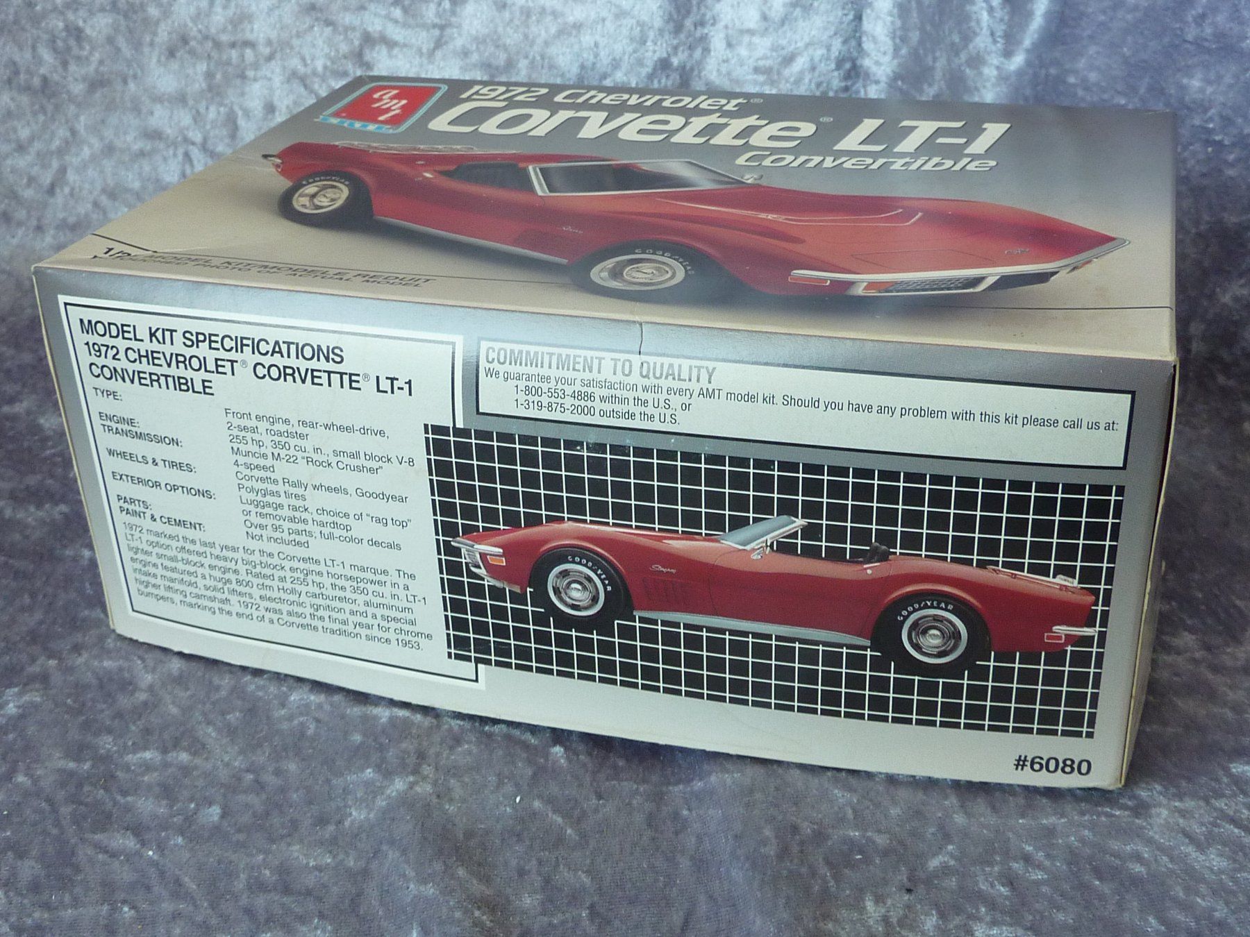 AMT/ERTL Modellini d'auto: Chevrolet Corvette Convertible 1972 1:25 – Usato da Dürrenäsch venduto da modellautos4you 1