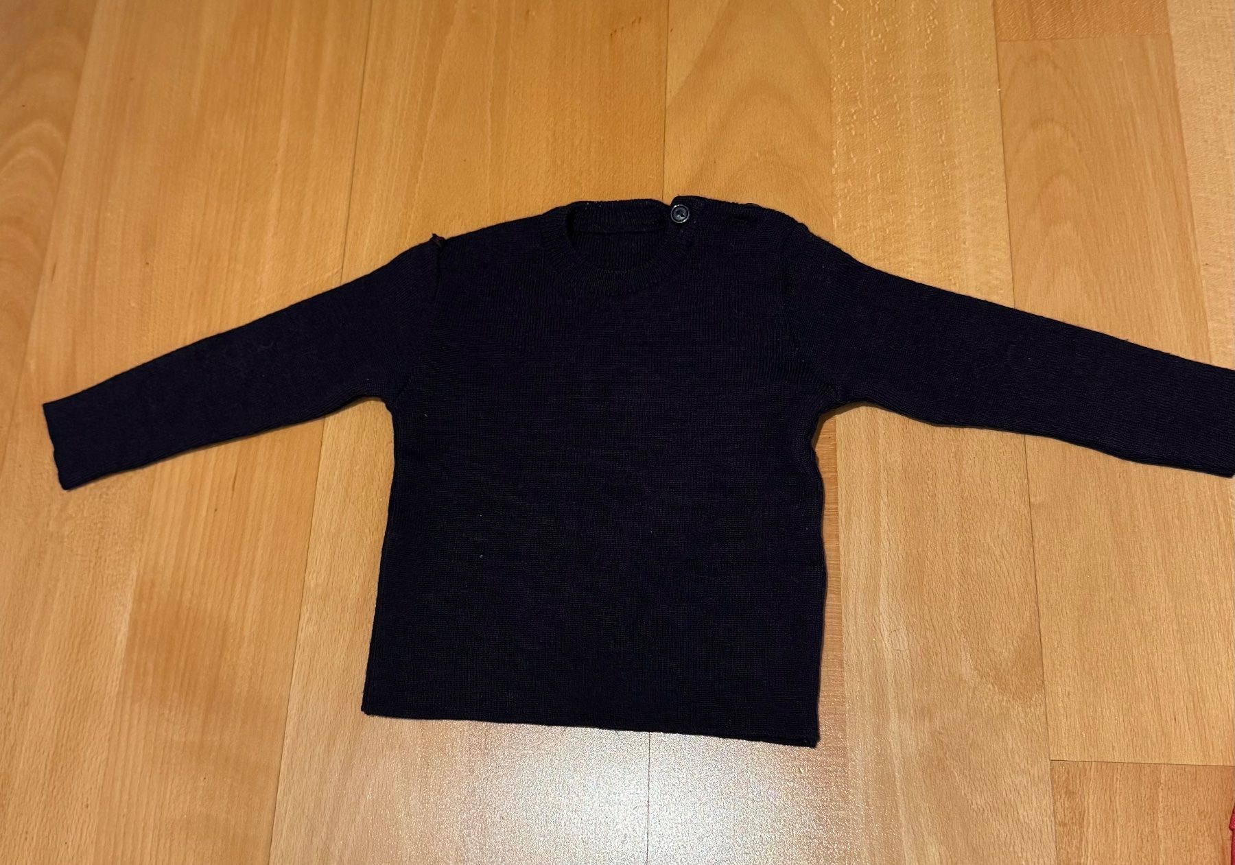 Pantaloni: Rote Baby Latzhose mit Pullover, Grösse 68, Top Zustand! – Usato da Horgen venduto da Hotrova448 1