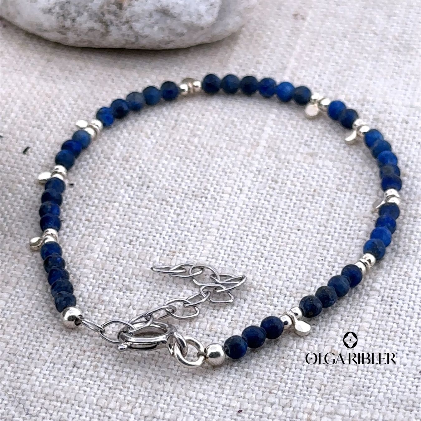 Olga Ribler Bracciali & Braccialetti: Armband mit Lapislazuli – Nuovo (secondo la descrizione) da Luzern venduto da MonikaS03 3