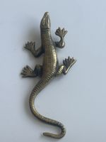 Messing Echse Figur Antik (S6)