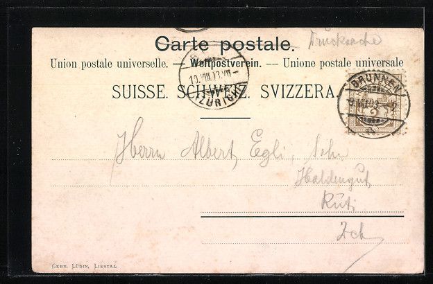 Cartoline postali: Goldau, Gruss mit Panorama des Ortes – Usato da Berlin venduto da bartko-reher 1