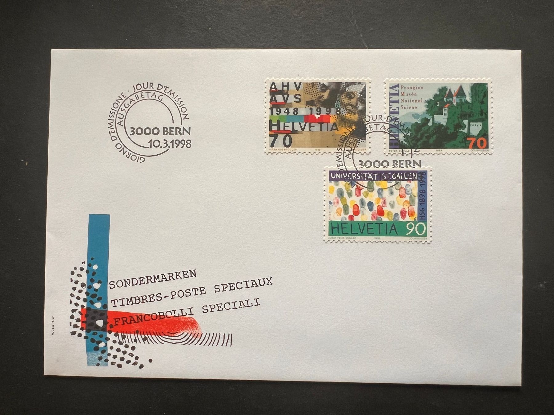 Tutti i francobolli: FDC  Brief 1998 (P971) – Usato da Hinwil venduto da Sidi4