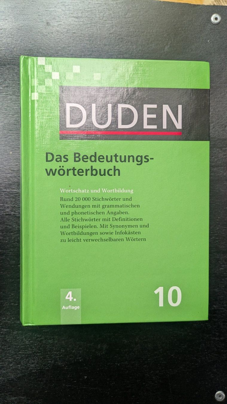 Bücher: Duden, das Bedeutungswörter Buch – Gebraucht aus St.Gallen von Stuempeli