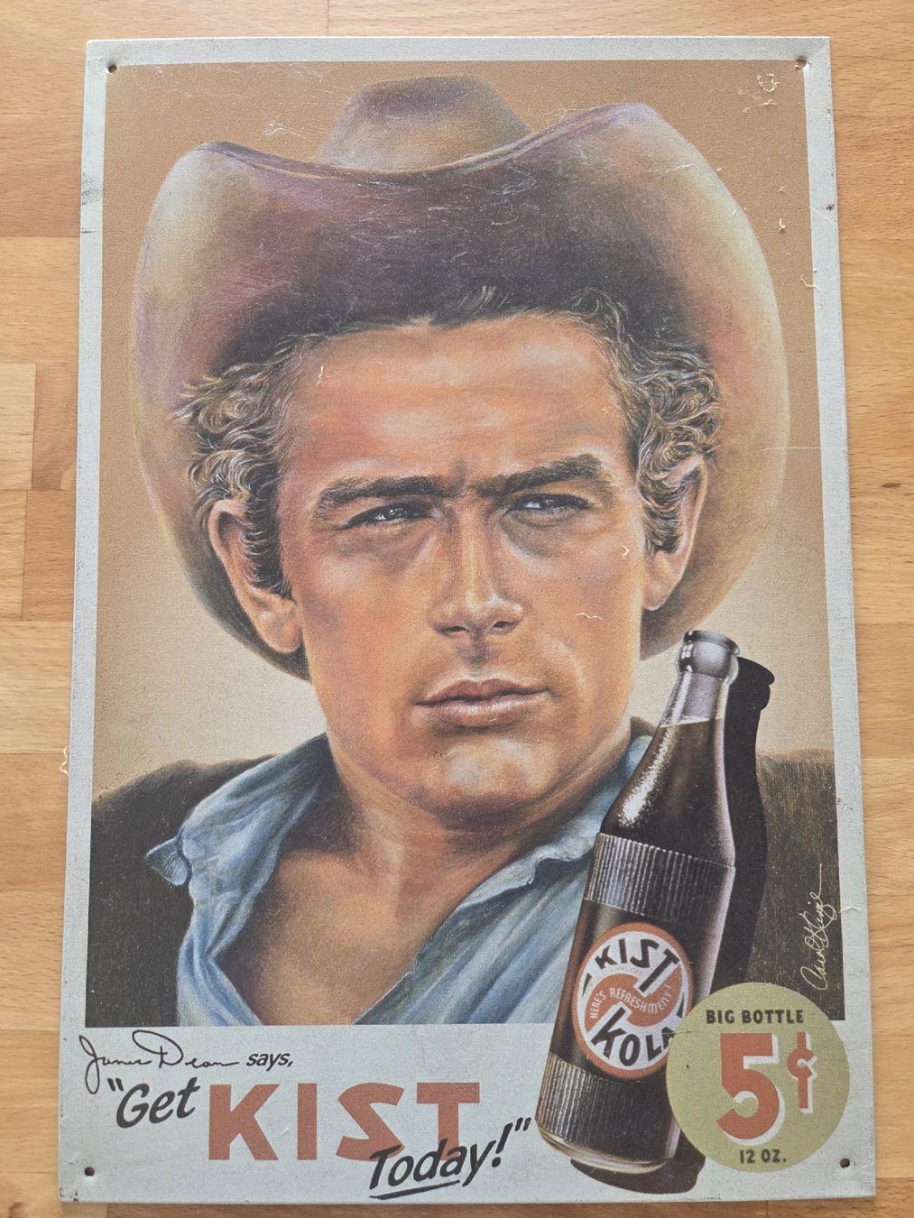 Ecriteaux: Blechschild James Dean Kist Kola Werbung – D'occasion à Dorf par AR15PRO