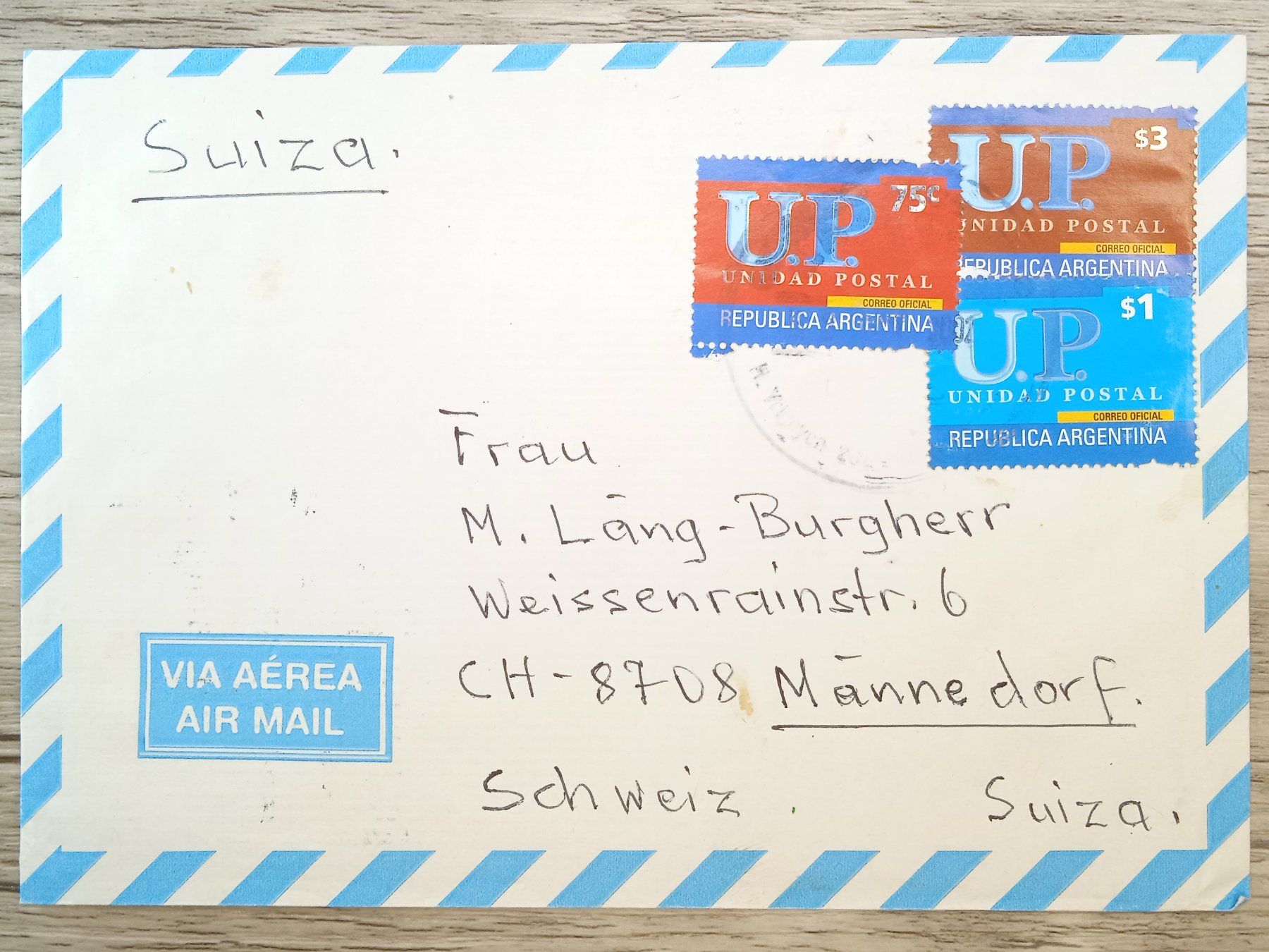 Tutti i francobolli: TR66 Enveloppe + Timbre Argentine 2001 – Usato da Cousset venduto da Patrick_Collections