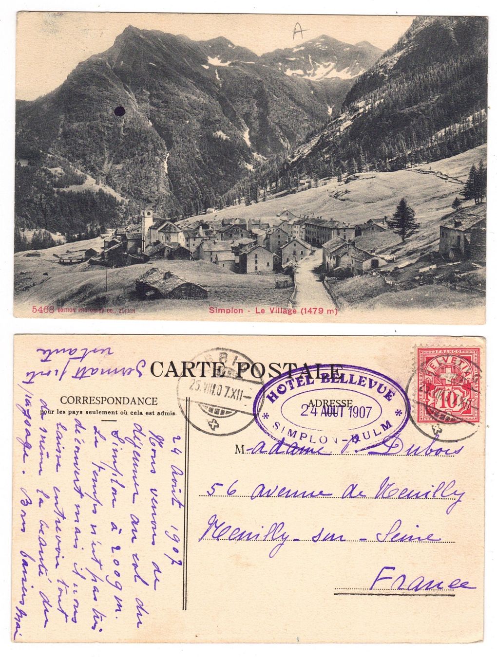 Cartes postales: Simplon, le village – D'occasion à La Tour-de-Peilz par amjust