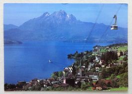 Weggis, Blick auf Pilatus