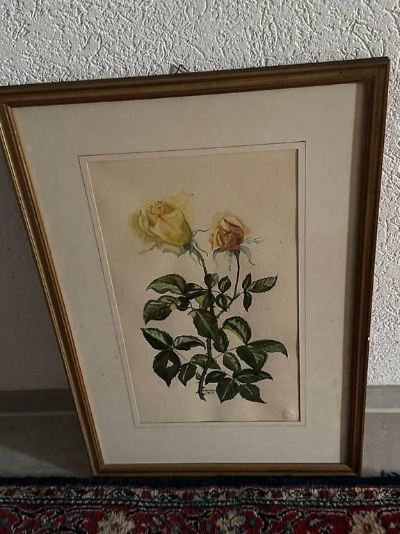 Gemälde: Rosenbild – Gebraucht aus Merenschwand von Laussie