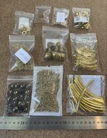 Grosses Schmuck Bastelset Gold Perlen Fimo Edelstahl