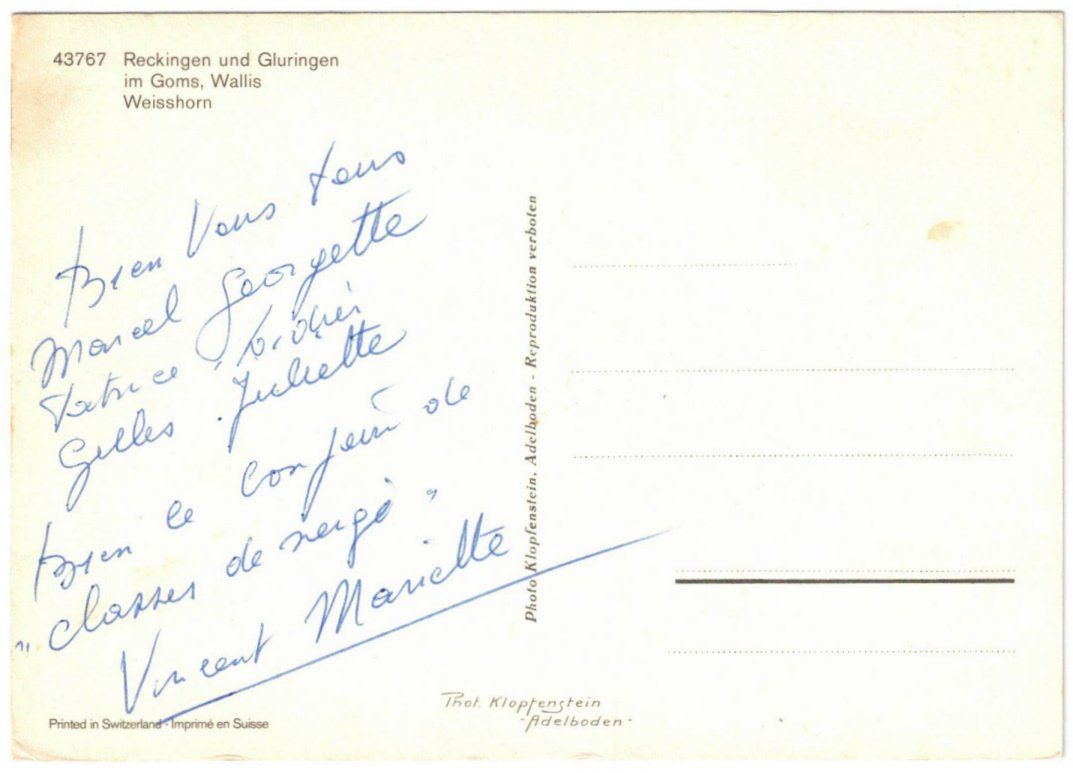 Cartoline postali: Reckingen - Skilift – Usato da Binningen venduto da Mountainrider 1