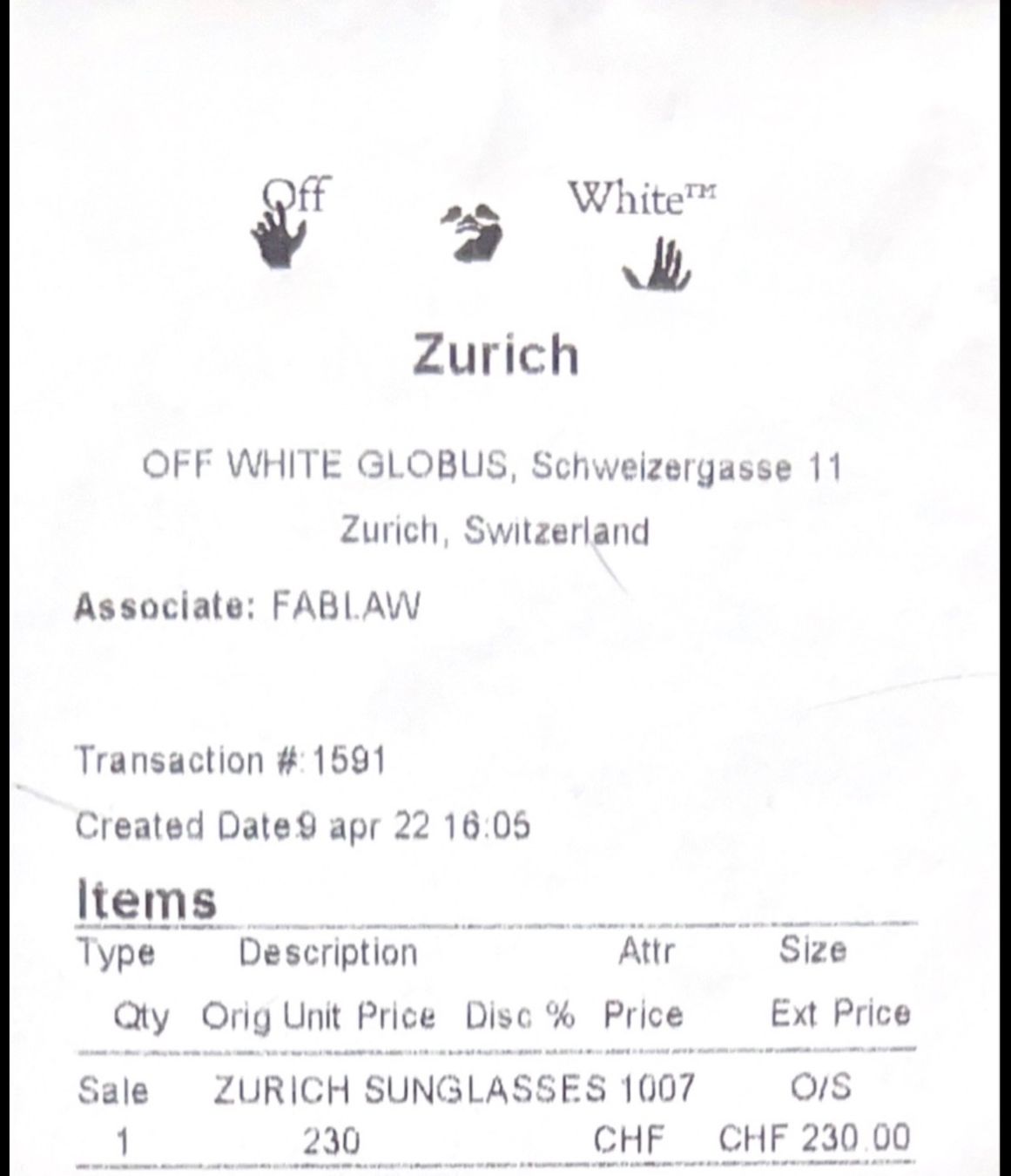 Off-White Occhiali & Lenti: Off-white Sonnenbrille – Nuovo (secondo la descrizione) da Spreitenbach venduto da R-8957 4