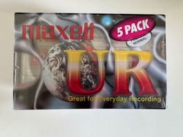 Maxell UR 90 5 Pack Audiokassetten neu zu haben