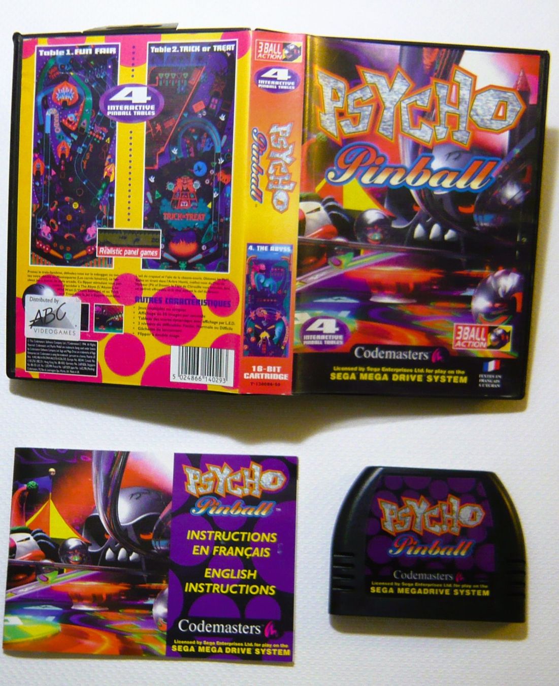 Sega Giochi: Mega Drive : Psycho Pinball ! CIB, Bon état – Usato da Onex venduto da Jaguar1986 4