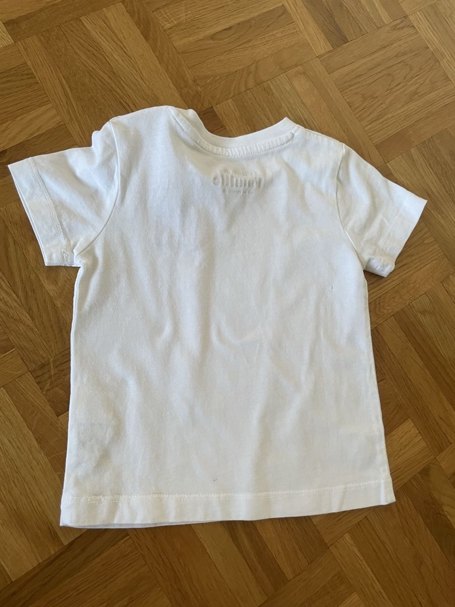 Camicie, Top & T-shirt: T-shirt blanc imprimé “Never tired” 🤘6-12 mois – Usato da Versoix venduto da Pti-pois 3