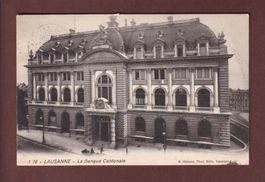 LAUSANNE - Banque Cantonale - 1913
