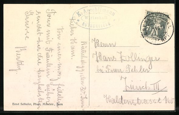 Cartes postales: Bütschelegg, Gasthaus, Panorama mit Sto – D'occasion à Berlin par bartko-reher 1