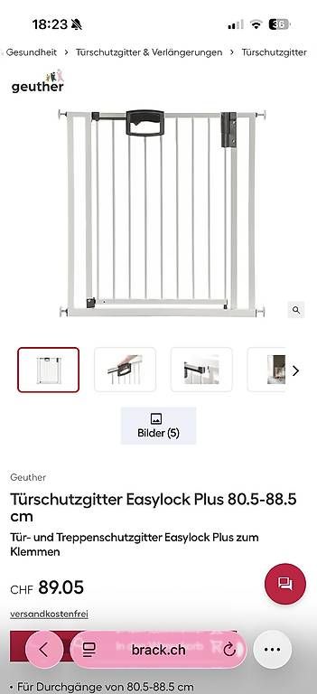 Tutto per la sicurezza: Geuther Treppenschutzgitter 2 Stück – Usato da Embrach venduto da 2002engel 3