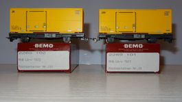 Bemo 2269101, 2269102, RhB, Postcontainer Wagen, Lb-v, NEU