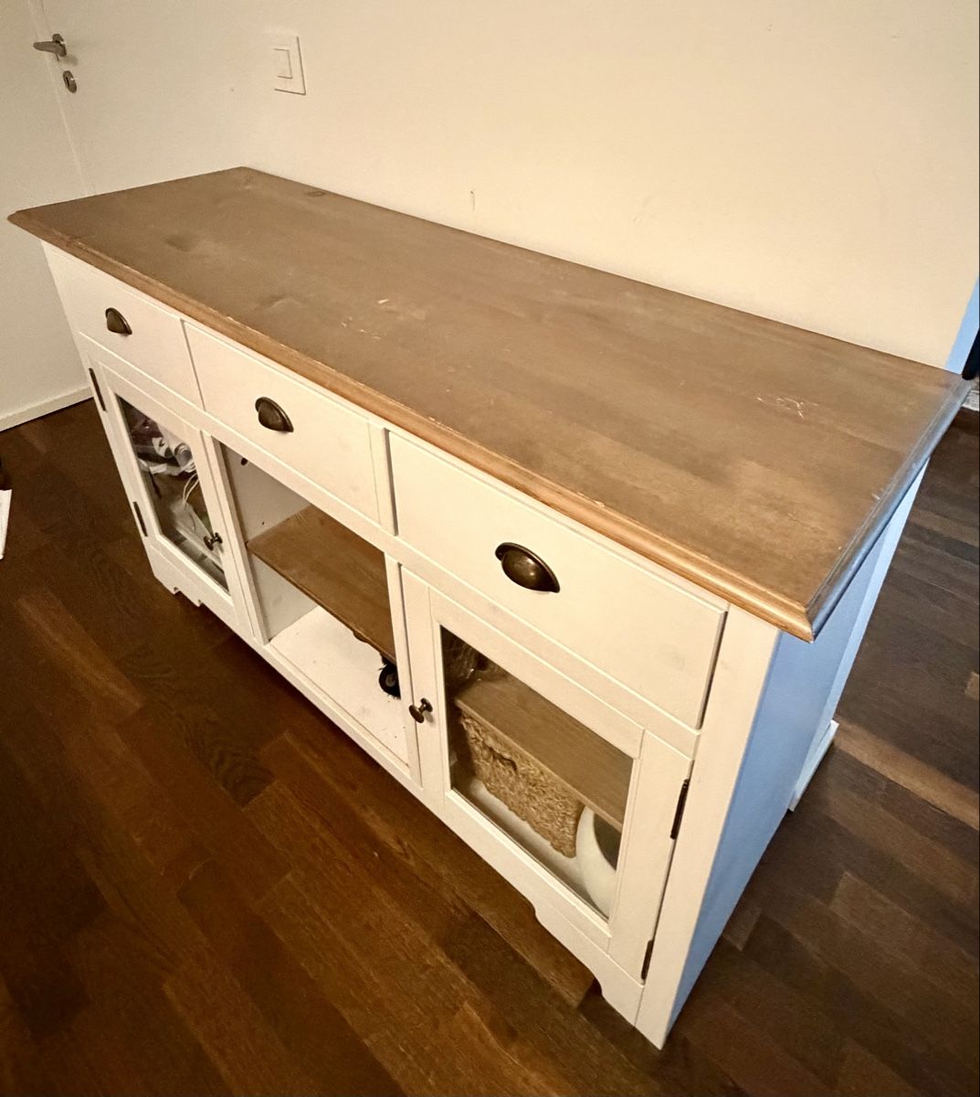 Cassettiere: Sideboard Kommode weiss Holz rustikal Landhausstil – Usato da Baar venduto da Raeto01 1