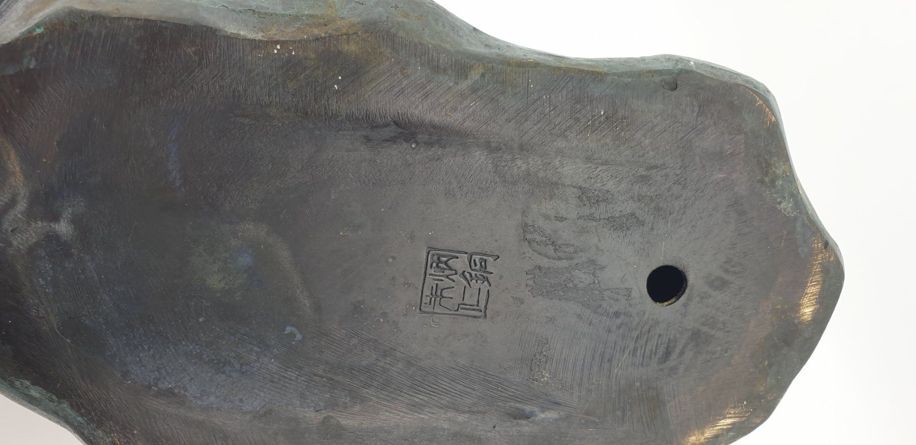 Skulpturen & Statuen: Signiertes Pferd China oder Japan, Bronze oder Messing – Gebraucht aus Emmen von Brockofsky 5