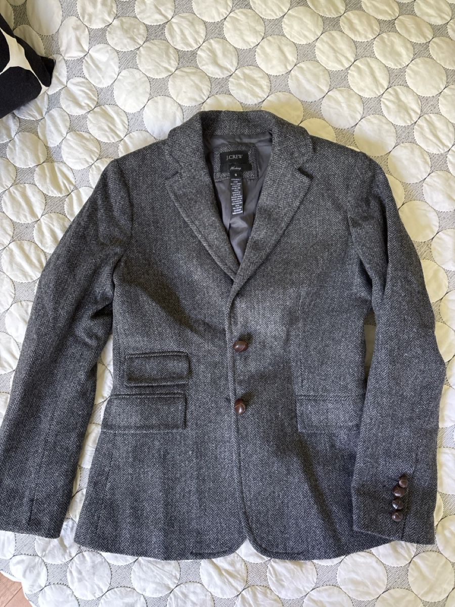 J.Crew Giacche: J. Crew Sakko Hacking grau Grösse 6 100% Wolle – Nuovo (secondo la descrizione) da Cham venduto da MC_0605