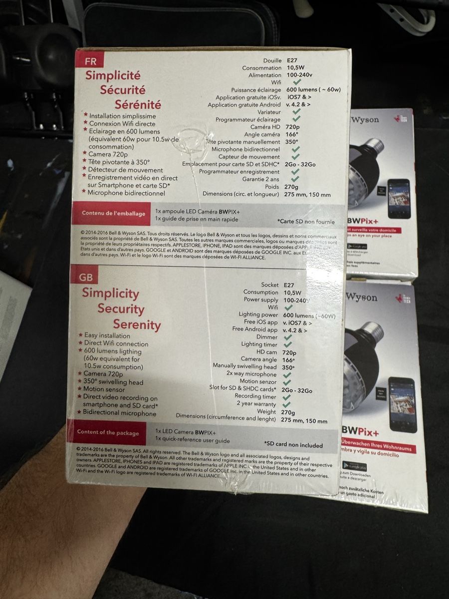 Fotocamera: 4 Camera - Security Light Bulb, New! – Nuovo e nell'imballaggio originale da Seuzach venduto da kaufes8 3