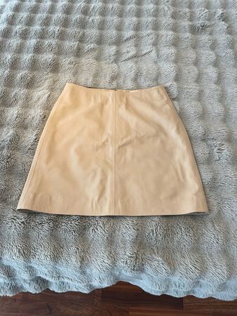 Echtleder Rock "Soaked Studio" beige Gr. M top Zustand!